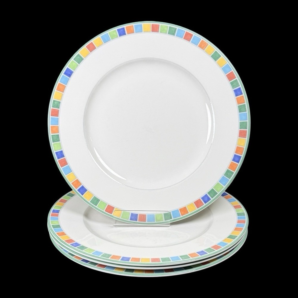 Villeroy & Boch Twist Alea Caro Dinner Plates 10.5" READ Set of 4 (B)